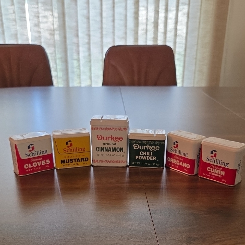 Vintage Schilling and Durkee Spice Collection